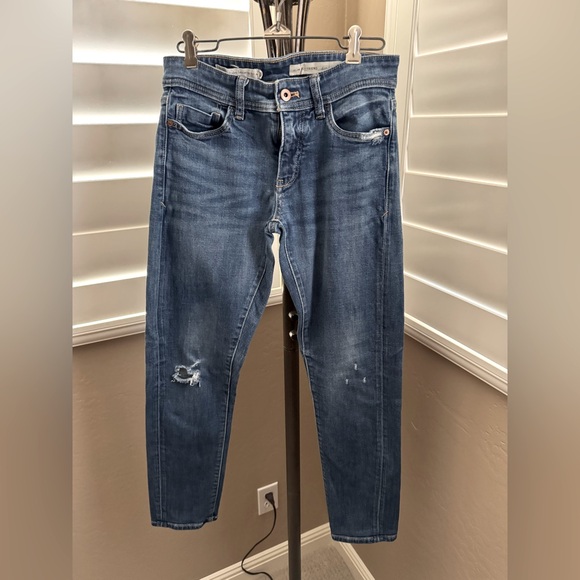 Anthropologie Pilcro and the Letterpress Mid-Rise Slim Boyfriend Jeans Size 25 - Picture 2 of 6